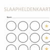 kind slaapt niet Slaapheldenkaart ster