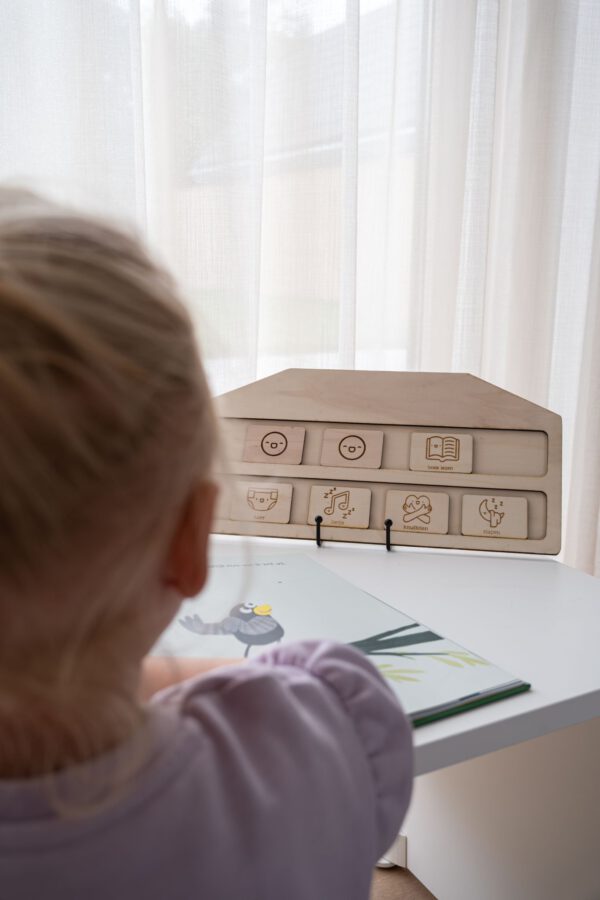 Bedritueel hout kind slapen avond