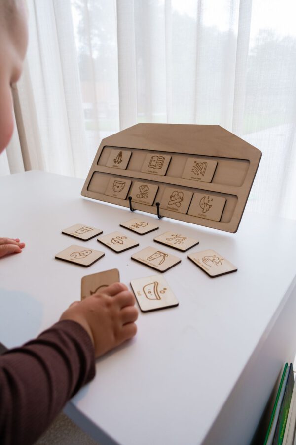 Bedritueel bord hout gepersonaliseerd