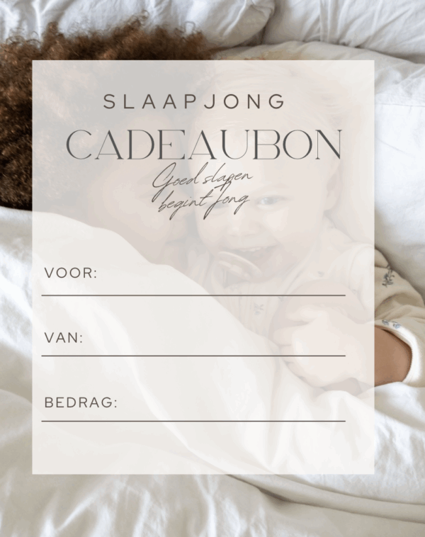 Cadeaubon slaapjong slapen kind
